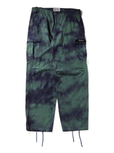 Nohavice BAPE Tie Dye Relaxed Fit 6 Pocket Pants Zelené | 1I80-152-012