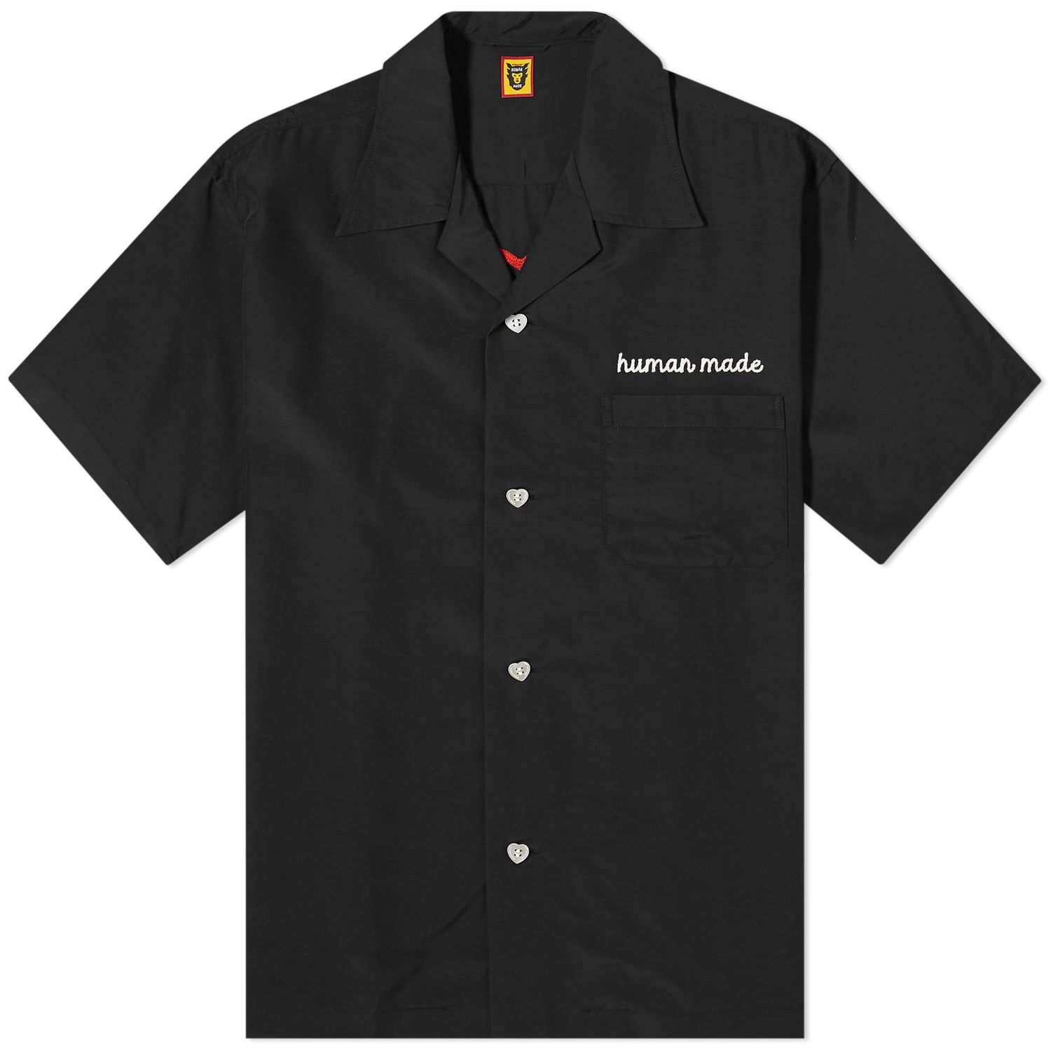 Košeľa Human Made Vacation Shirt With Short Sleeves And Chest Pocket Čierna | HM27SH023-B, 1
