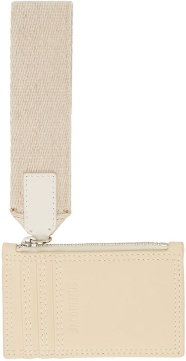 Peňaženka Jacquemus Off-White 'Le Porte Nastrinu' Card Holder Béžová | 22H226SL011-3088, 0