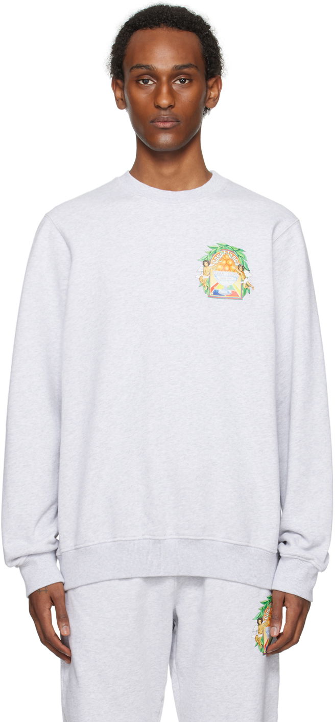 Mikina Casablanca 'Triomphe D'Orange' Sweatshirt Šedá | U-MPS24-JTP-001-03, 0