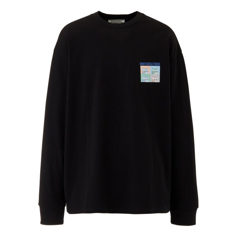 Tričko Onitsuka Tiger Tiger Graphic Long Sleeve T-Shirt Čierna | 2183B380-001