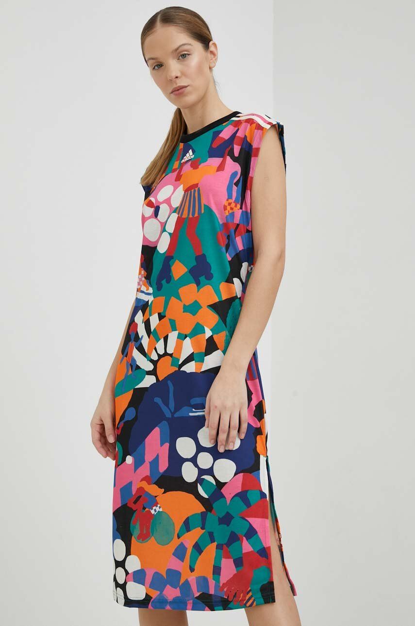 Multicolor Printed T-Shirt Dress