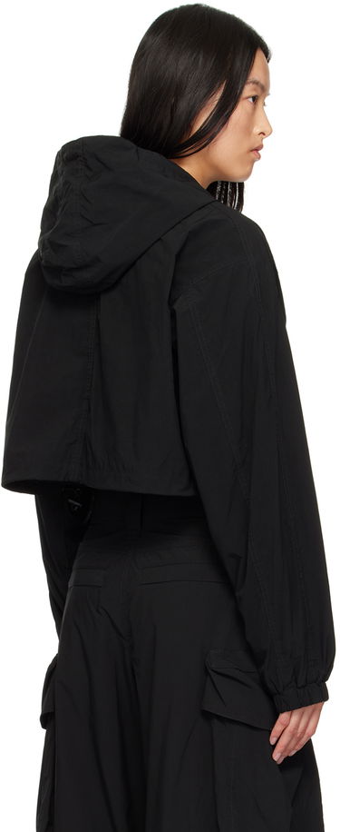 Mikina Alexander Wang Alexander Wang Logo Cropped Hooded Jacket Čierna | 4WC3242087, 2