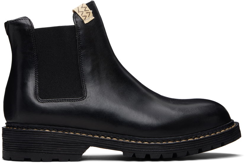 Tenisky a topánky visvim Gornergrat Mid-Folk Chelsea Boots Čierna | 0125202002006