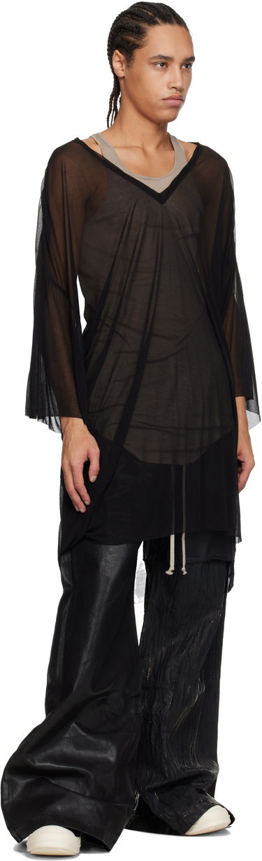 Nohavice Rick Owens Rick Owens DRKSHDW Hollywood Geth Belas Wide Leg Jeans Čierna | DU01E3378 COMW1, 3