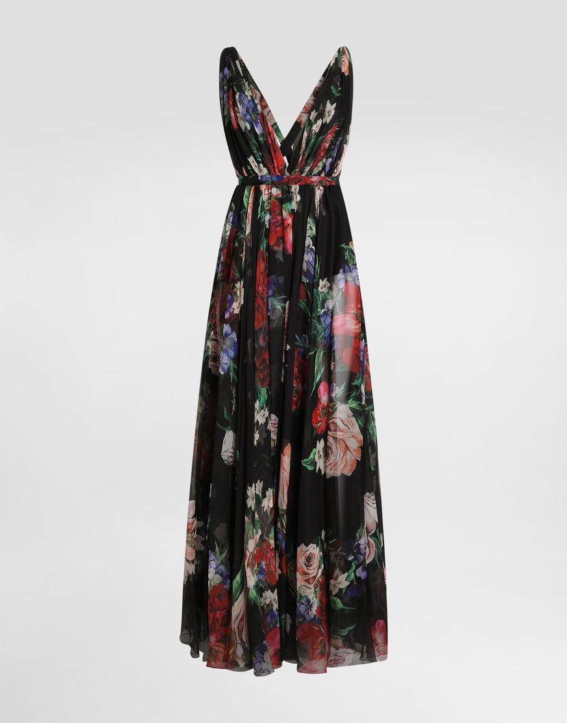 Šaty Dolce & Gabbana Dolce & Gabbana Long Floral Chiffon Dress Rôznofarebný | F6ZA1TIS1Y7HN5PR