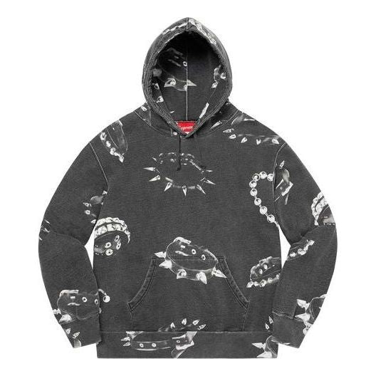 Mikina Supreme Studded Collars Print Hoodie Čierna | SUP-FW20-279