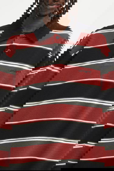 Polo tričko Carhartt WIP Striped Long Sleeve Malone Rugby Shirt Rôznofarebný | I035313.37UXX, 3