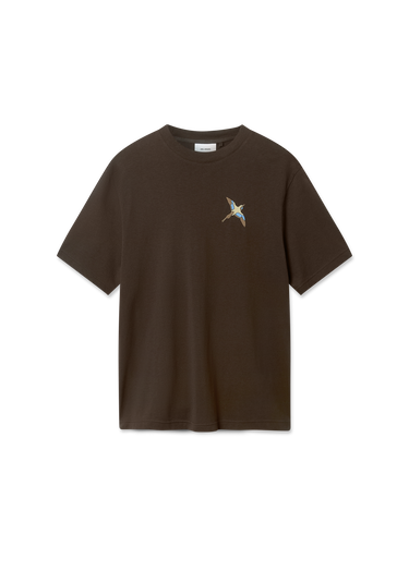 Tričko AXEL ARIGATO T-Shirt Micro Bee Bird Hnedá | A3464007, 1