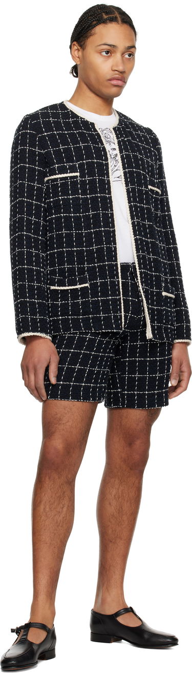 Bunda Anna Sui Anna Sui Windowpane Tweed Jacket Čierna | M1125B30, 3
