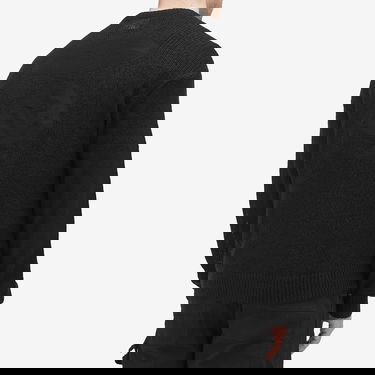 Sveter AAPE by A Bathing Ape AAPE Logo Mohair Knit Sweater, Size Large Čierna | AAPKNMB373XXNBKX, 3