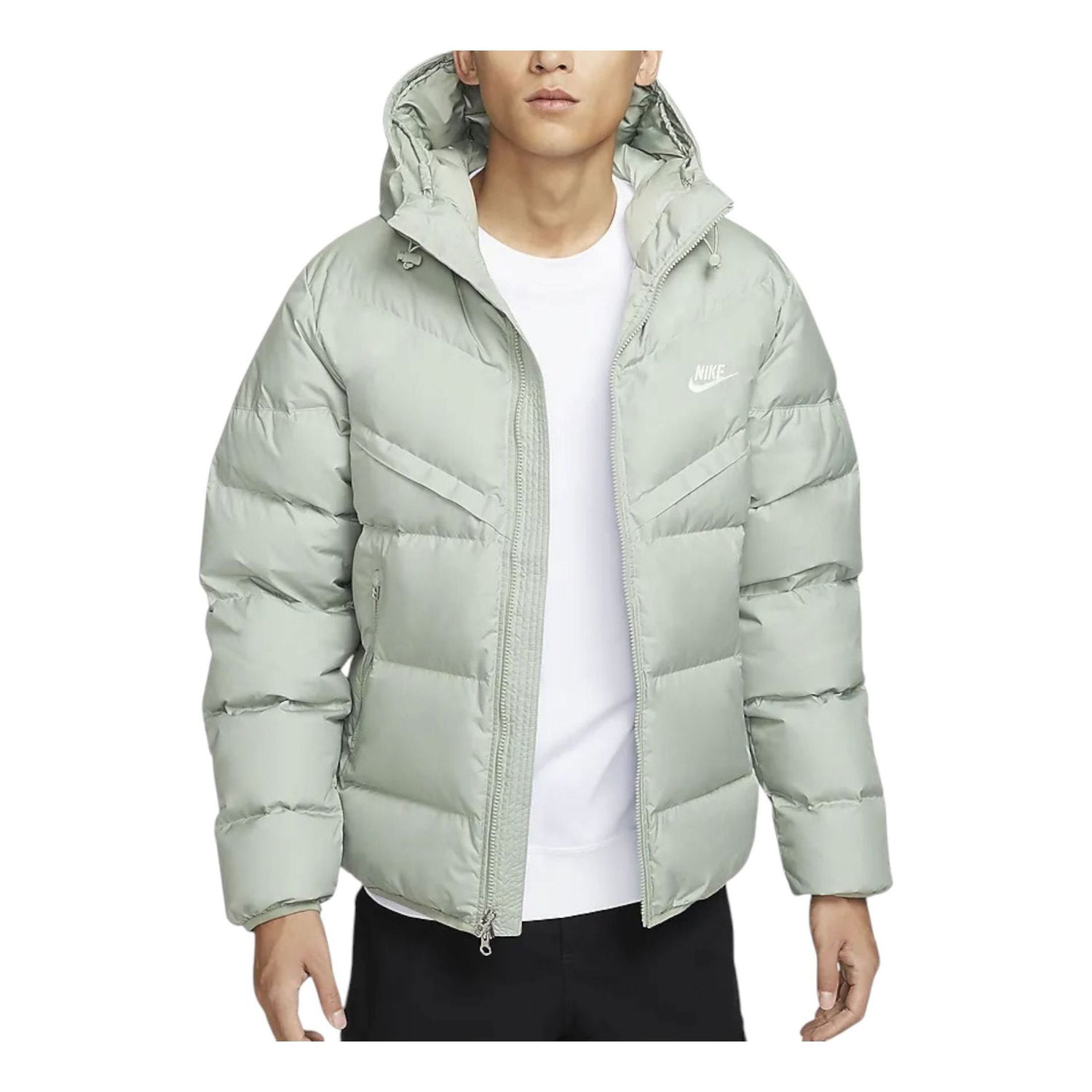 Prešívaná bunda Nike Men's Storm-FIT Windrunner Hooded Jacket Zelené | HQ0897-370, 0