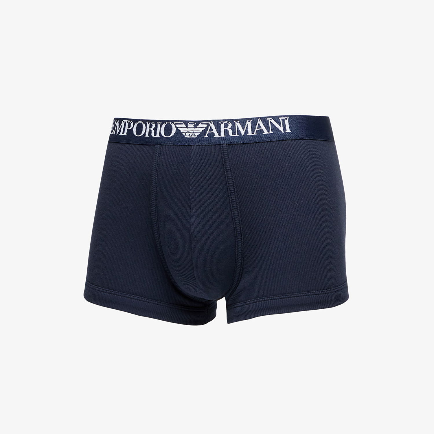 Spodná bielizeň a ponožky Emporio Armani EA7 Men's Knit Trunk 2-Pack Marine/ Bianco M Čierna | 112023 4R502 17135, 1