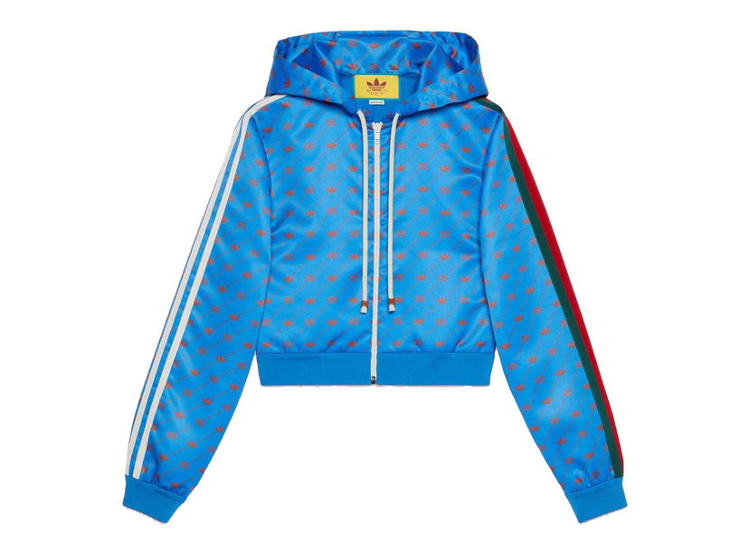Bunda Gucci adidas x Zip Jacket Blue Modrá | 693421 XJEBI 6269