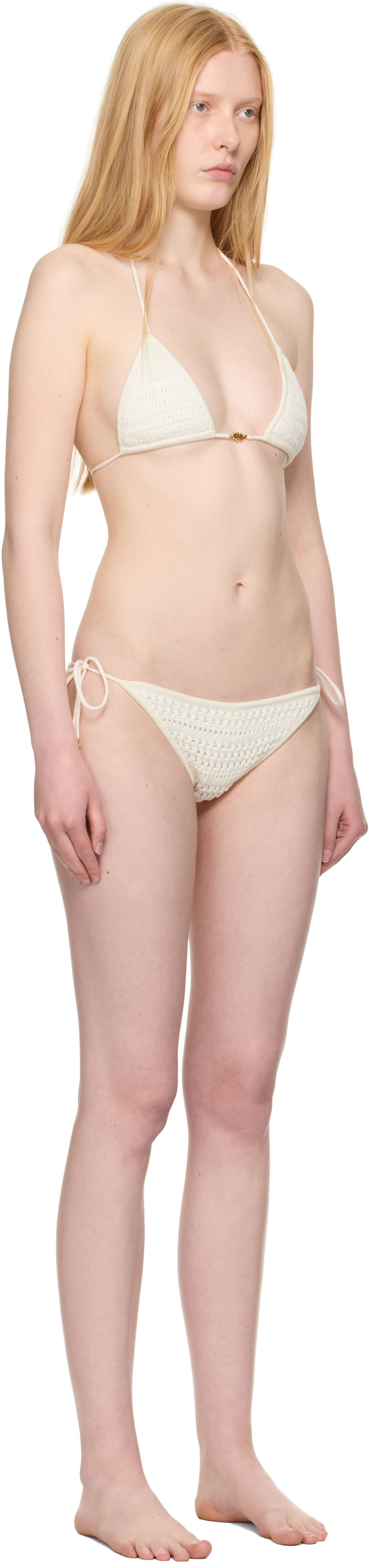 Plavky AMIRI AMIRI Crochet Bikini Biela | AWKNRA1001, 1