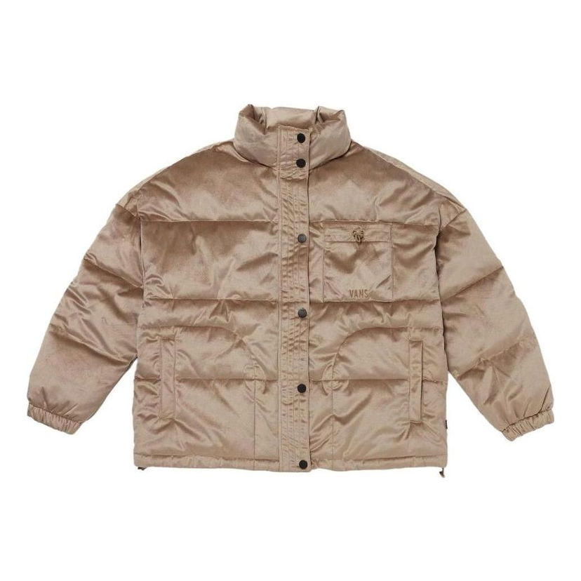Prešívaná bunda Vans Short Padded Jacket Béžová | VN000FC2YEH
