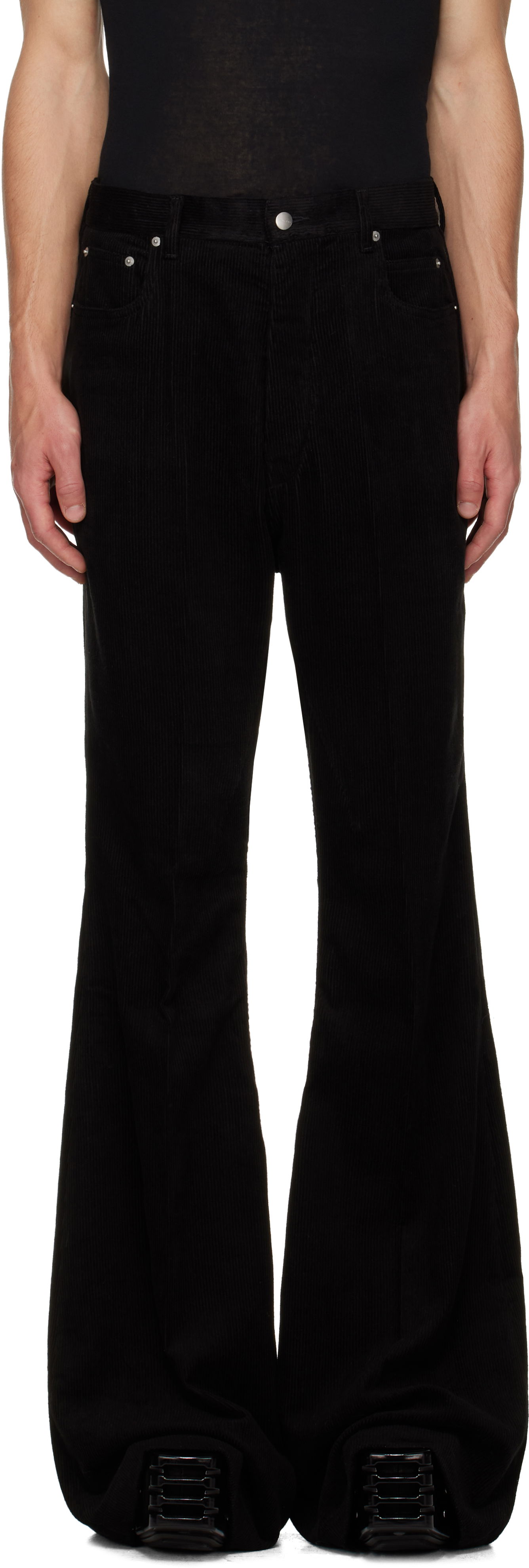Nohavice Rick Owens Concordians Bolan Bootcut Trousers Čierna | RU02E1335 MLC9, 0