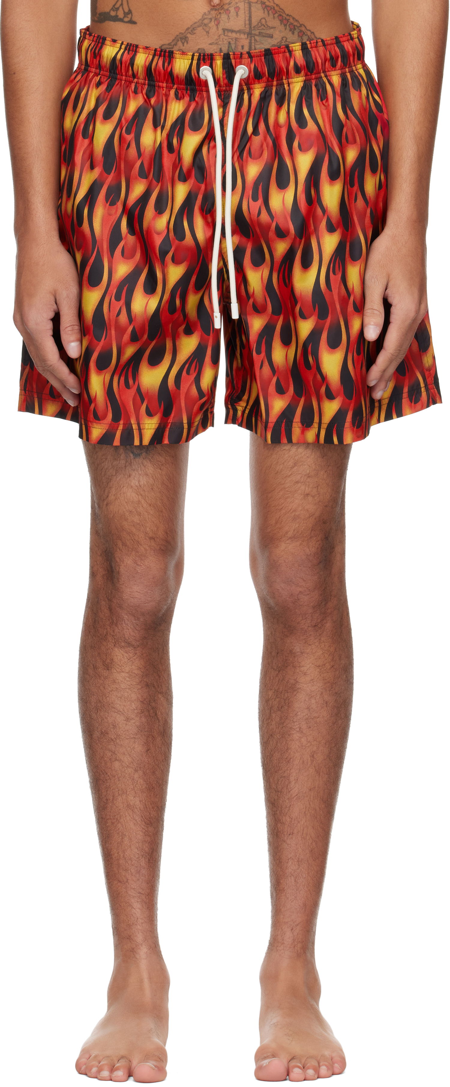 Plavky Palm Angels Palm Angels Flames Swim Shorts Rôznofarebný | PMFD012S25FAB0072518, 0