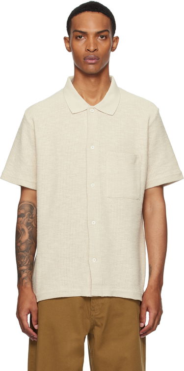 Košeľa NORSE PROJECTS Norse Projects Gustav Crochet Jersey Shirt Béžová | N01-0683, 0