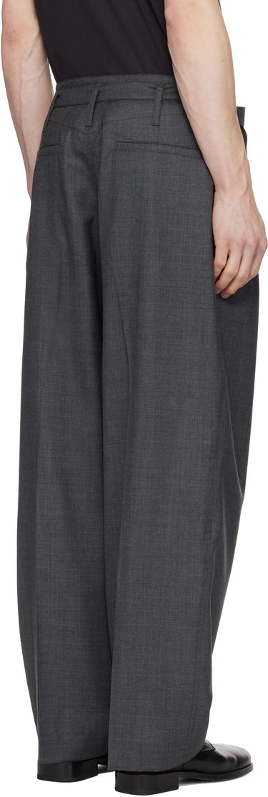Nohavice LEMAIRE Lemaire Belted Pleated Trousers Šedá | PA1173 LF1386, 2