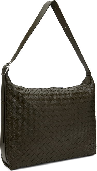 Cestovná taška Bottega Veneta Bottega Veneta Woven Leather Traveller Bag Zelené | 806974 V4TD1 3386, 1