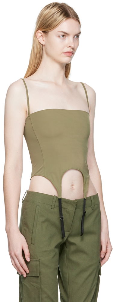 Body Miaou Miaou Phoenix Garter Long Sleeve T-Shirt Zelené | 7043-CL-MOS-TK, 3