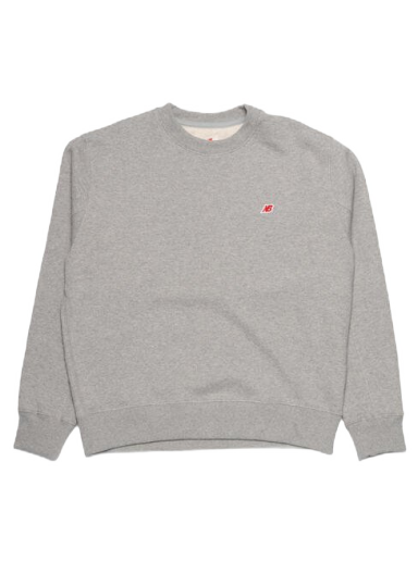 Mikina New Balance Crew Sweatshirt Made in USA Šedá | MT21541_AG