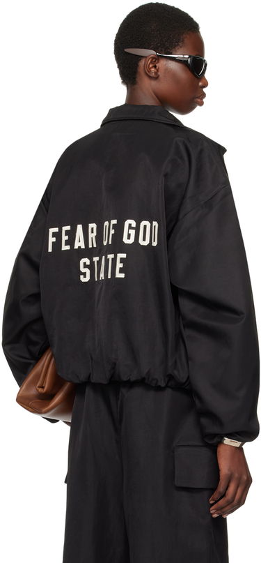 Vetrovka Fear of God Fear of God ESSENTIALS Recycled Nylon Track Jacket Čierna | 202BT245360FW, 2