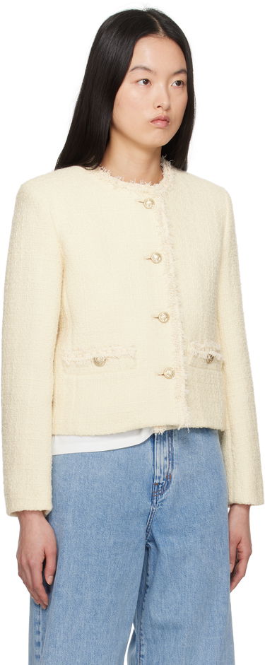 Vesta Max Mara Weekend Max Mara Balia Tweed Jacket Biela | 2515041061600, 1
