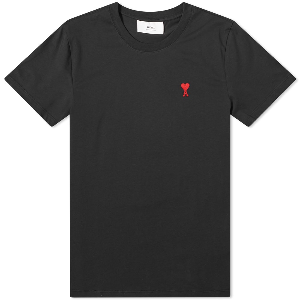Tričko AMI Small A Heart Tee Čierna | BFHJ108-723-001, 0