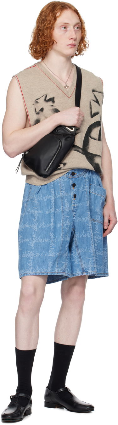 Šortky Vivienne Westwood Vivienne Westwood Romario Bermuda Shorts Modrá | 39060002-W014J-, 3