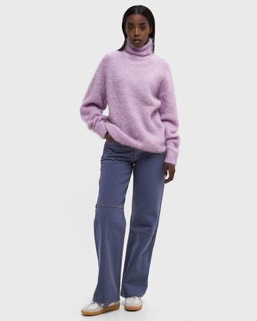 Sveter American Vintage NUNY High Neck Pullover Fialová | NUN18BH24-ORCHIDEE-CHINE, 1
