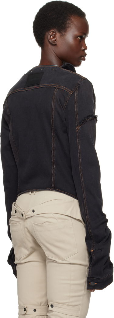 Bunda Ottolinger Ottolinger Drape Collar Denim Jacket Čierna | 2217060211, 2
