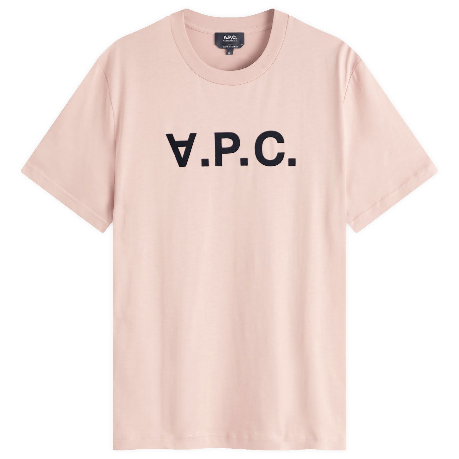 Tričko A.P.C. Logo T-Shirt Rose/Dark Navy Ružová | COHBM-M26384-TFI, 0