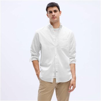 GAP Standard Stretch Poplin Shirt Optic White 750552-09
