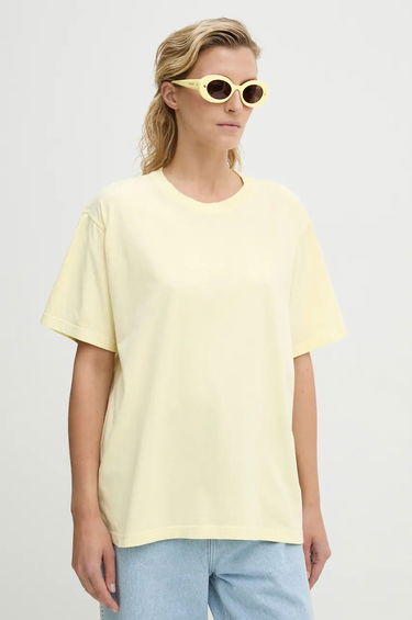 Tričko Nanushka Yellow Cotton T-Shirt Žltá | NU24PFSH03511, 0
