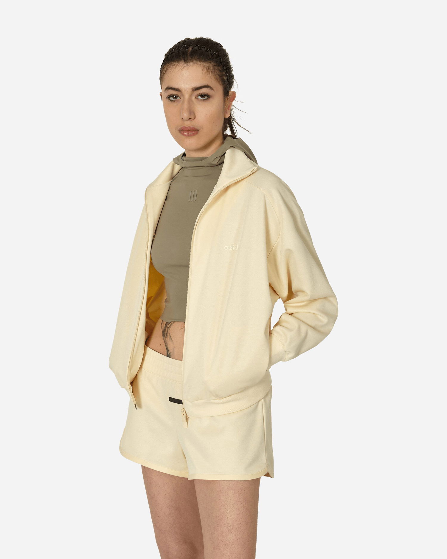 Mikina adidas Originals Athletics Track Jacket Pale Yellow Béžová | IS8712 001, 1