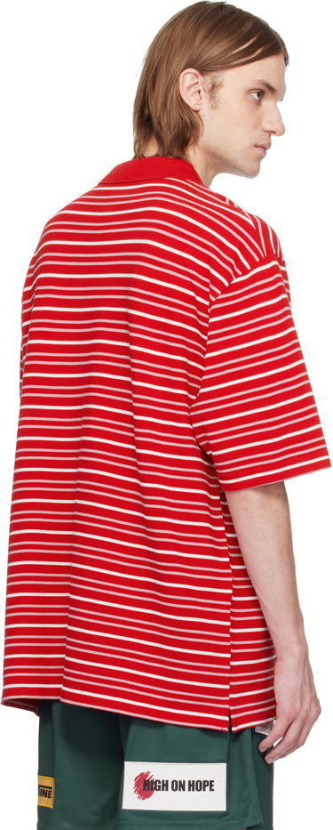 Polo tričko Martine Rose Martine Rose Oversized Panelled Polo Červená | 643JE02104M, 2