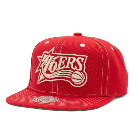 Šiltovka Mitchell & Ness Contrast Natural Snapback Hwc Philadelphia 76Ers Red Červená | HHSS6725-P76YYPPPRED1, 0