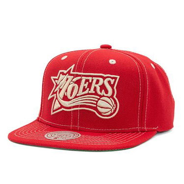 Šiltovka Mitchell & Ness Contrast Natural Snapback Hwc Philadelphia 76Ers Red Červená | HHSS6725-P76YYPPPRED1, 0