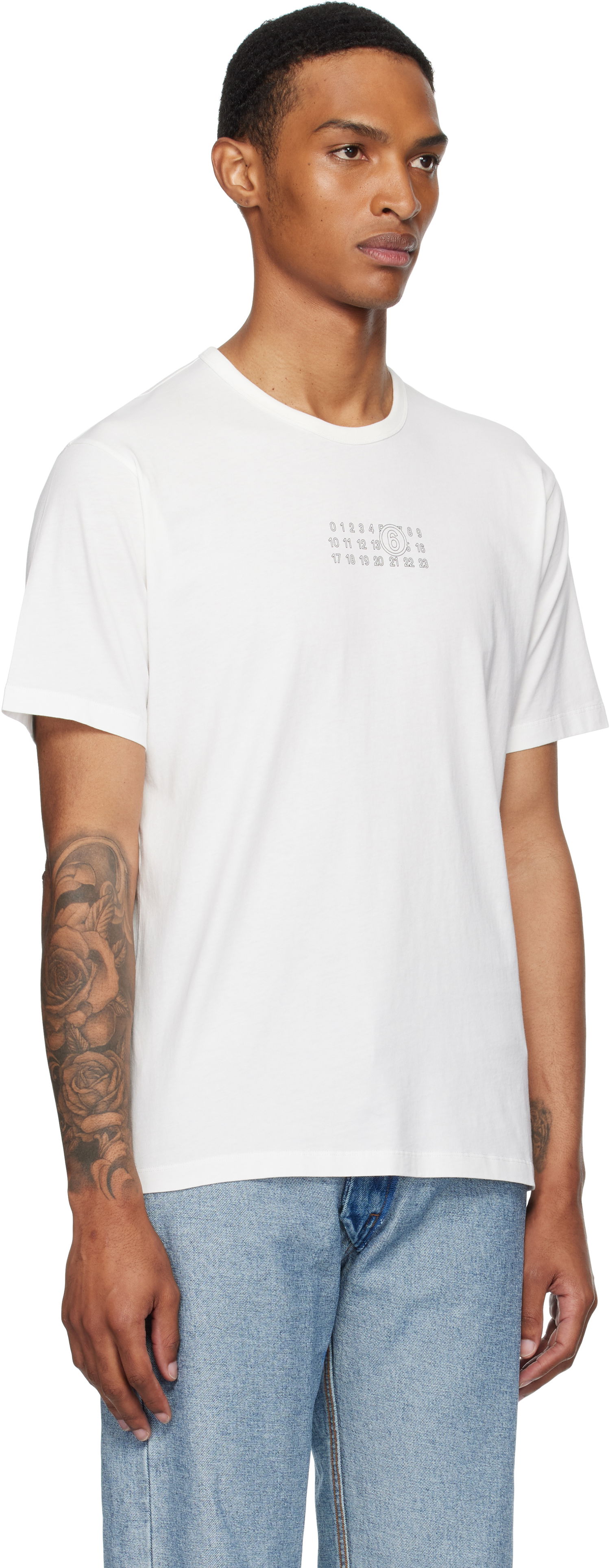 Tričko Maison Margiela MM6 Maison Margiela Logo T-Shirt Biela | SH0GC0057 S24312, 1