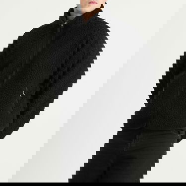 Bunda Entire Studios Fleece Jacket, Size Large Čierna | ESU-W25-1045-BL, 2
