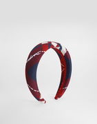 Dolce & Gabbana Tartan-Print Padded Headband