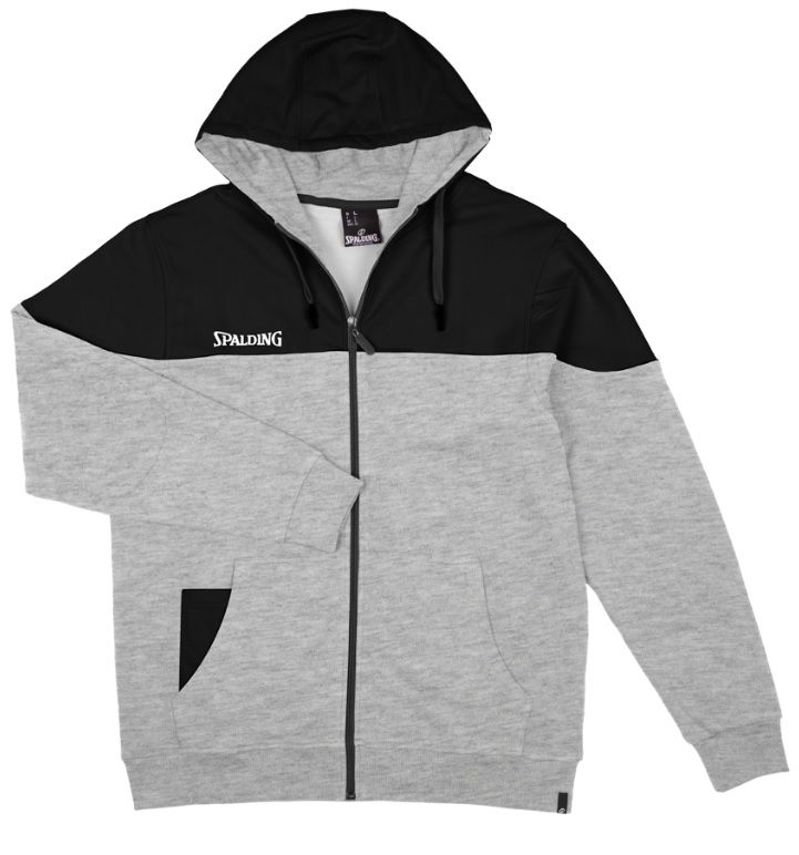 Mikina Spalding Spalding Funk Hoody Zipper Jacket Čierna | 40221811-greyelangeblack