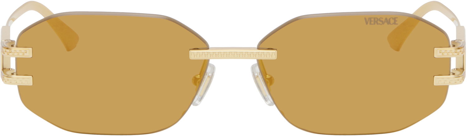 Slnečné okuliare Versace Versace Rimless Angular Sunglasses Žltá | 0VE2274 8056262249901, 0