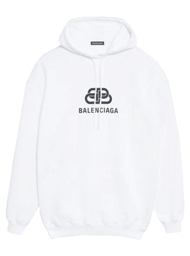 Mikina Balenciaga BB Fleece Hoodie Biela | 570811TEV199044
