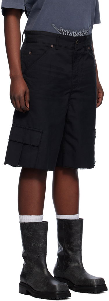 Šortky We11done We11done Cropped Cargo Shorts Čierna | WD-DP0-24-344-M-BK, 1
