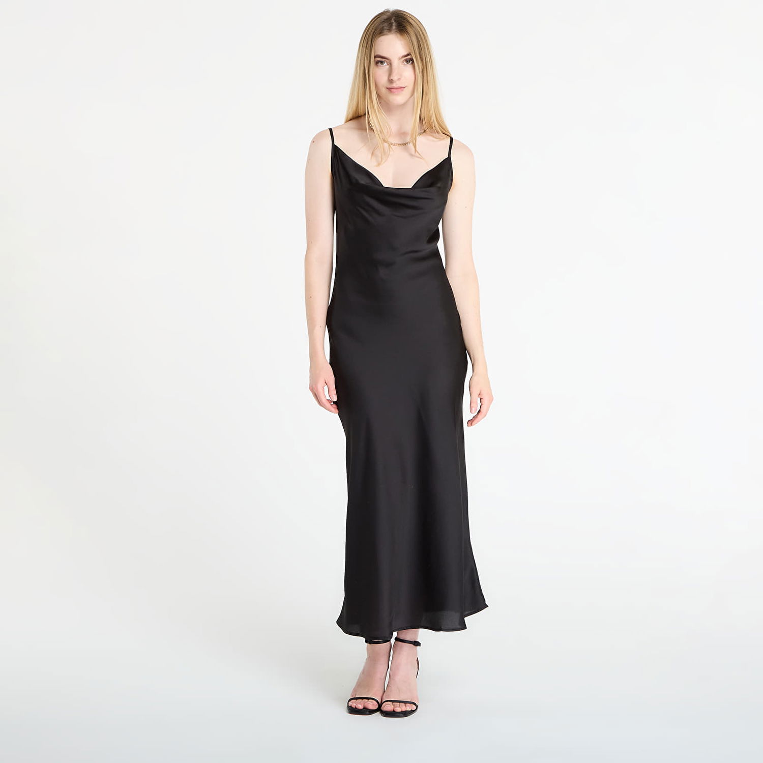 Šaty GUESS GUESS Akilina Cowl Neck Slip Dress Čierna | W5GK85WH9C2-JBLK, 0
