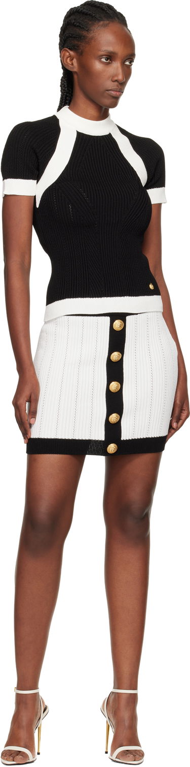 Sukňa Balmain Balmain Pointelle Miniskirt Rôznofarebný | FF1LB039KI64, 3