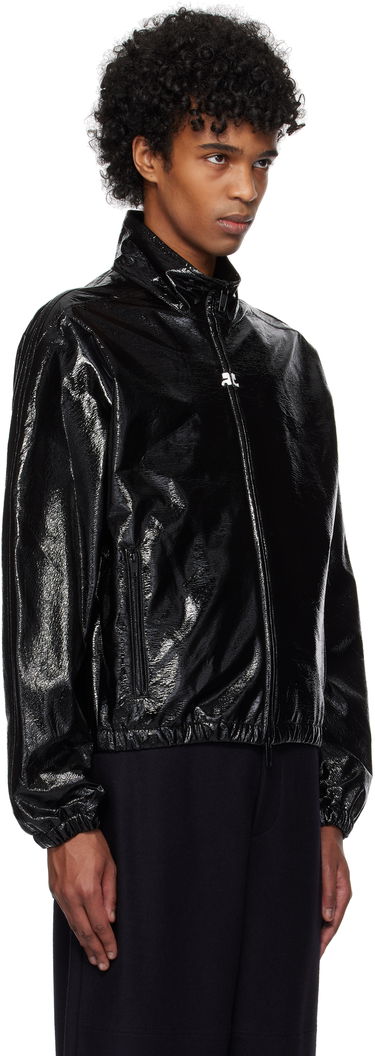 Bunda Courrèges Courrèges Vinyl Tracksuit Bomber Jacket Čierna | 125CBL270VY0016, 1